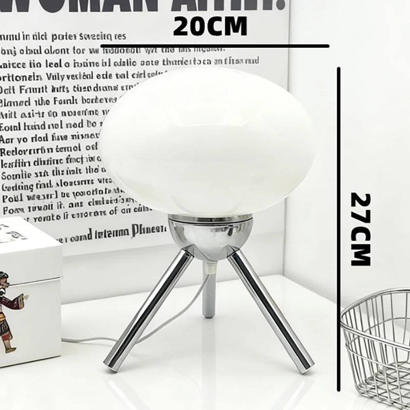 Glass Mushroom Table Lamp