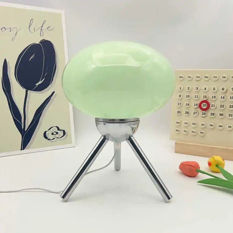 Glass Mushroom Table Lamp
